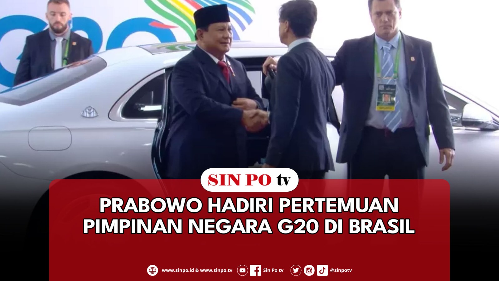 Prabowo Hadiri Pertemuan Pimpinan Negara G20 Di Brasil