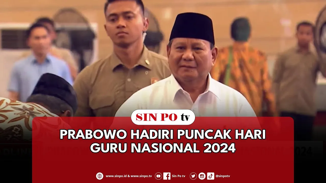 Prabowo Hadiri Puncak Hari Guru Nasional 2024