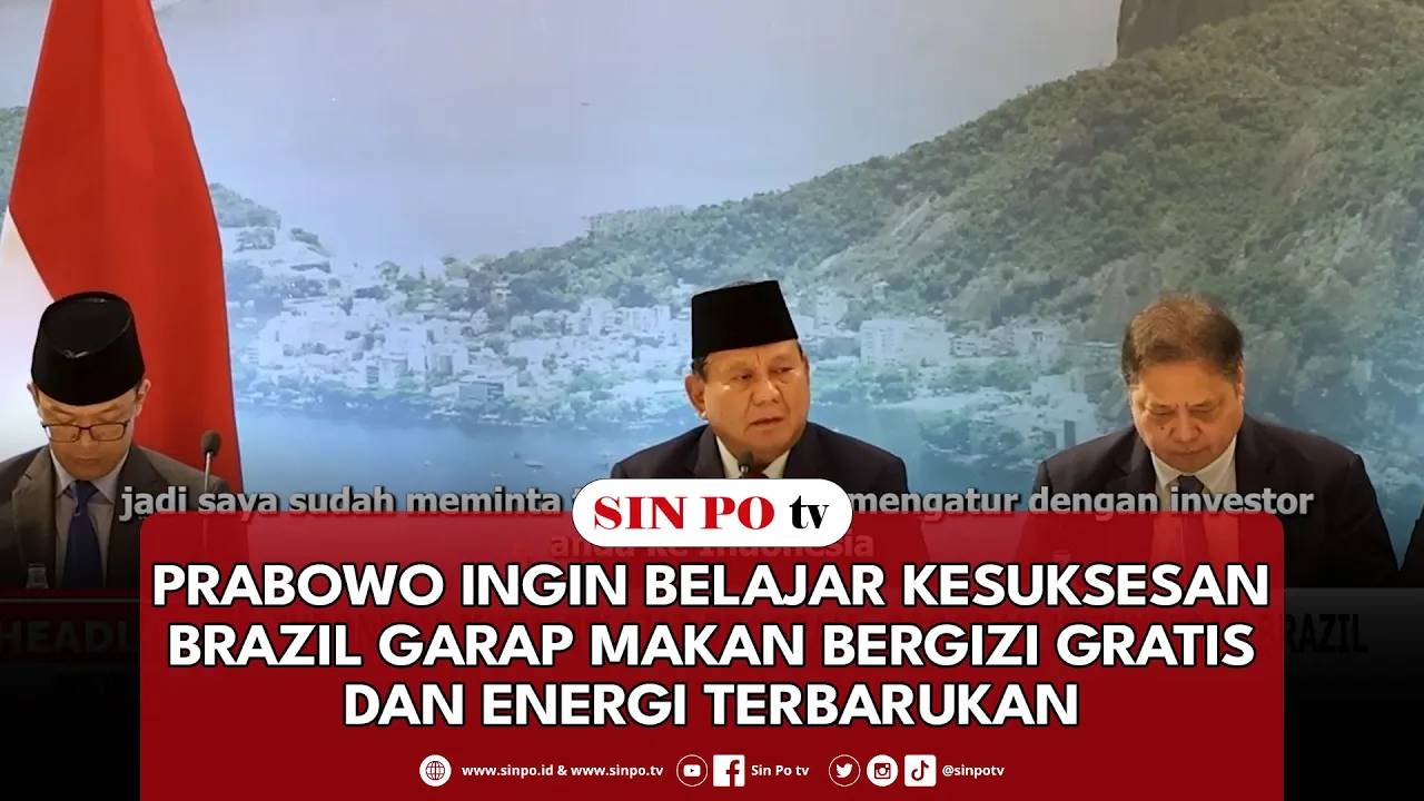 Prabowo Ingin Belajar Kesuksesan Brazil Garap Makan Bergizi Gratis Dan Energi Terbarukan