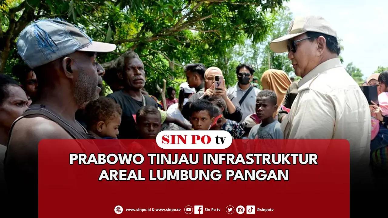 Prabowo Tinjau Infrastruktur Areal Lumbung Pangan