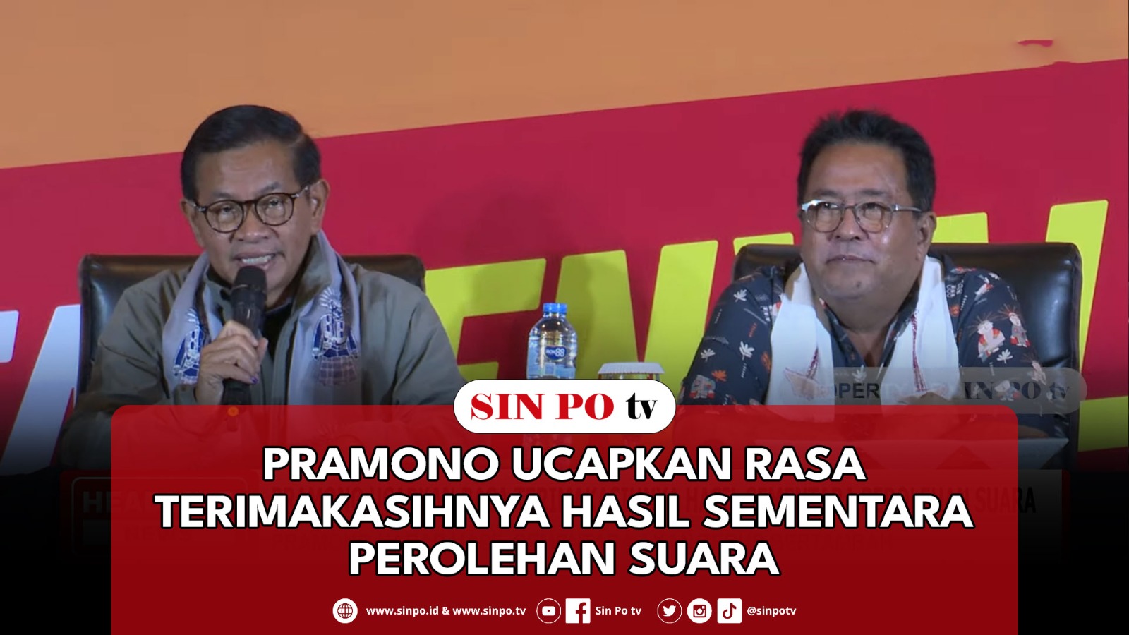 Pramono Ucapkan Rasa Terima Kasihnya Hasil Sementara Perolehan Suara