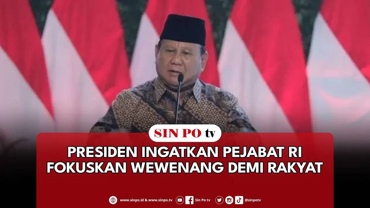Presiden Ingatkan Pejabat RI Fokuskan Wewenang Demi Rakyat