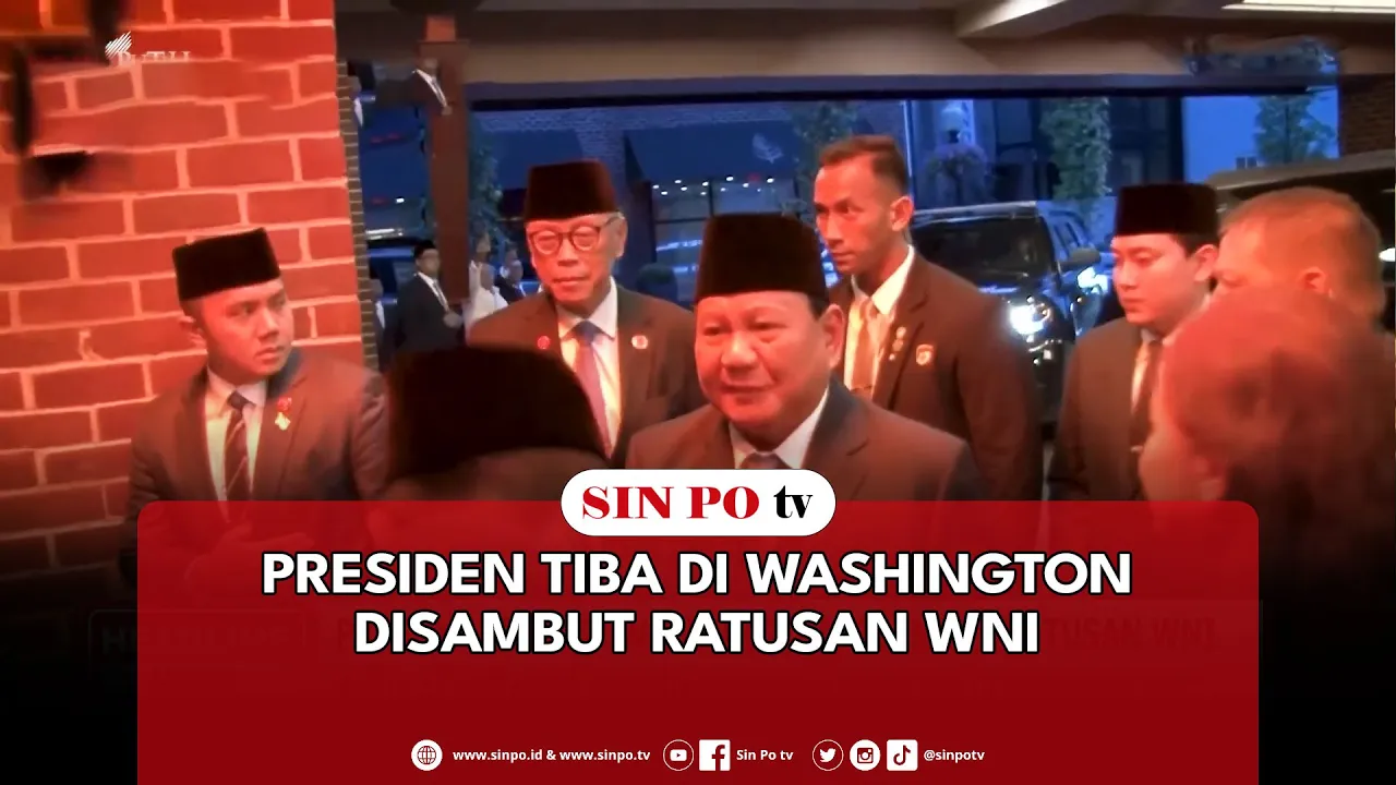 Presiden Tiba Di Washington Disambut Ratusan WNI