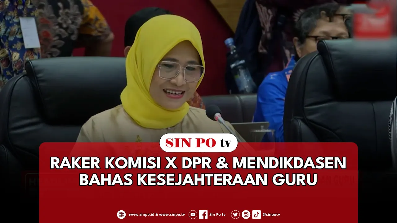 Raker Komisi X DPR & Mendikdasen Bahas Kesejahteraan Guru