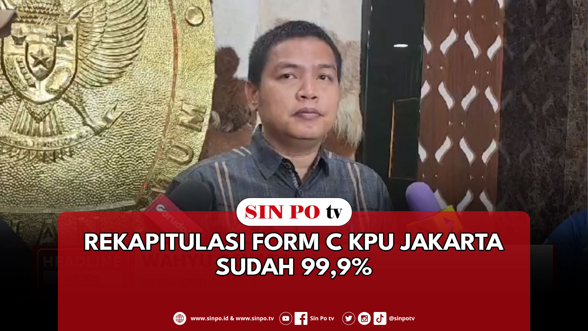 Rekapitulasi Form C KPU Jakarta Sudah 99,9 %