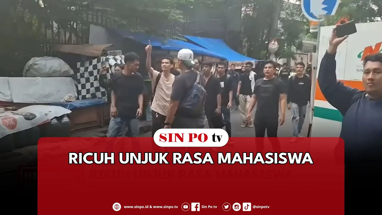 Ricuh Unjuk Rasa Mahasiswa