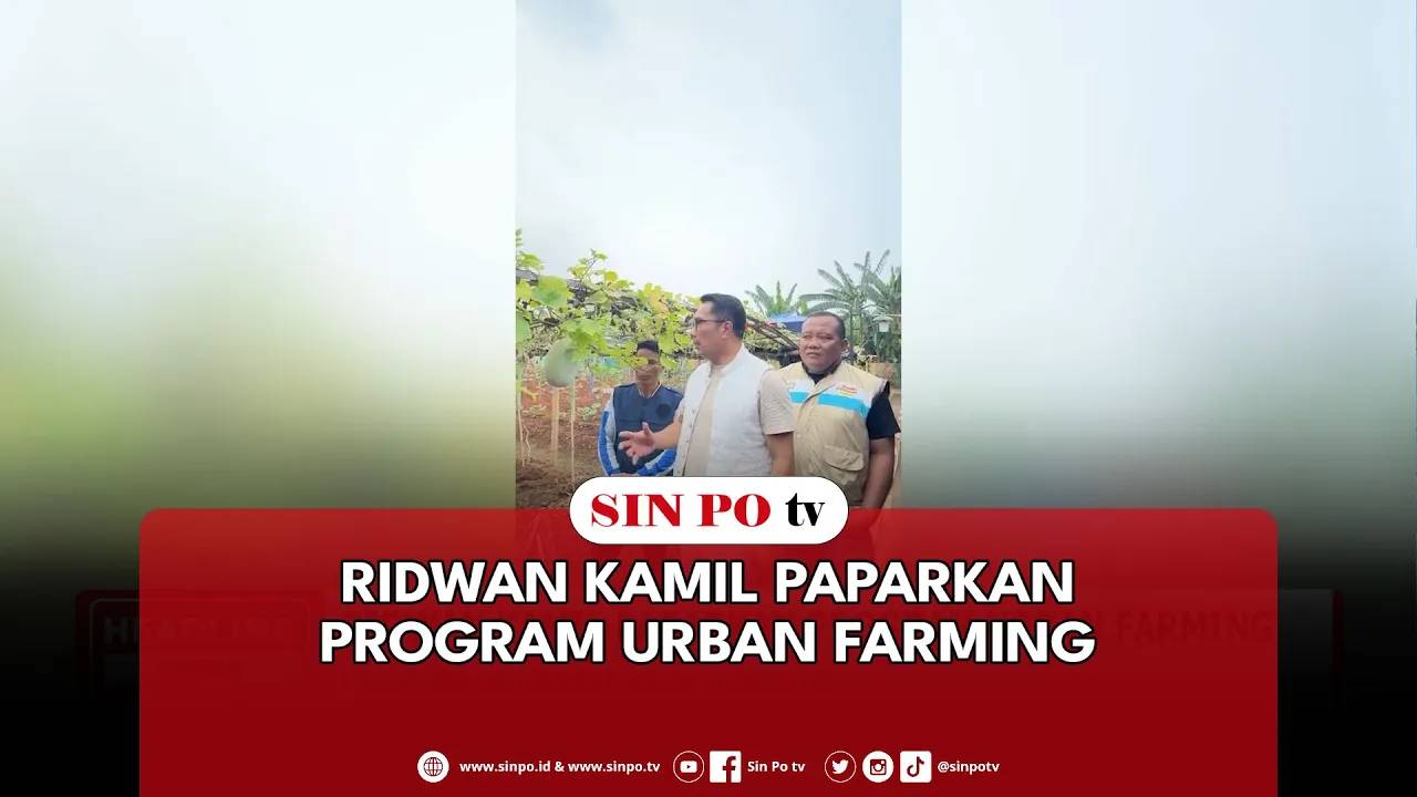 Ridwan Kamil Paparkan Program Urban Farming