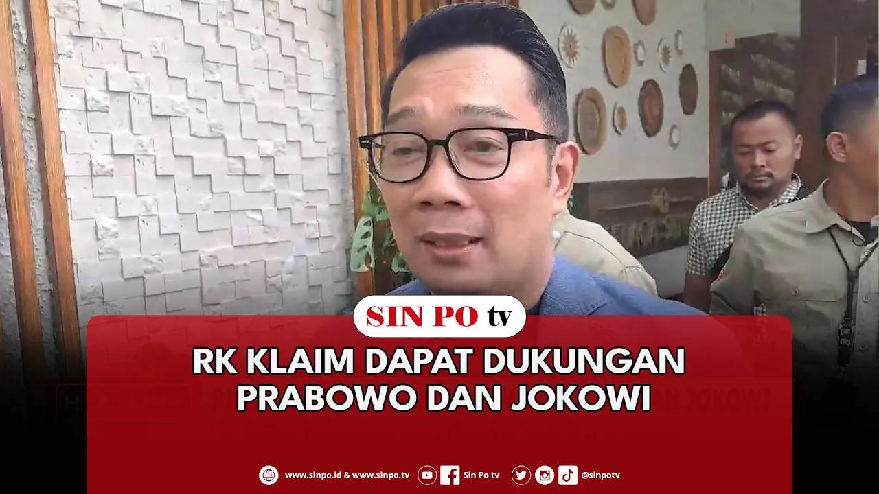 RK Klaim Dapat Dukungan Prabowo Dan Jokowi