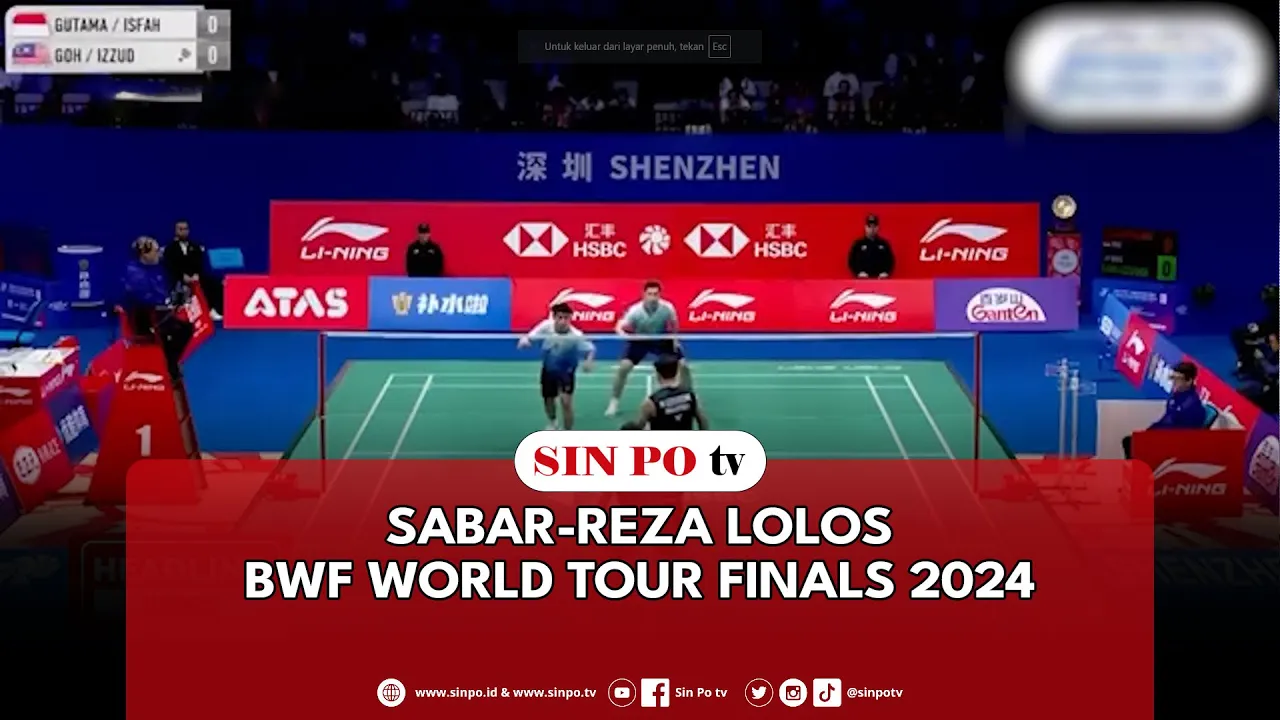 Sabar-Reza Lolos BWF World Tour Finals 2024