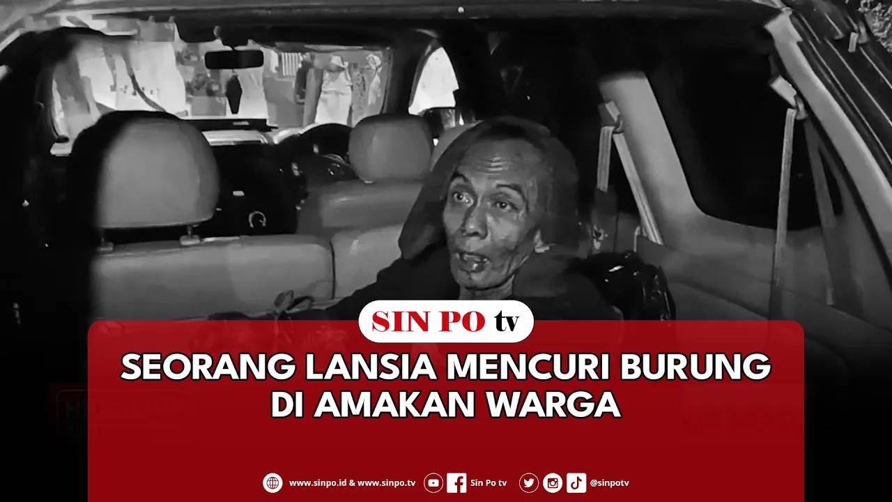 Seorang Lansia Mencuri Burung Di Amakan Warga