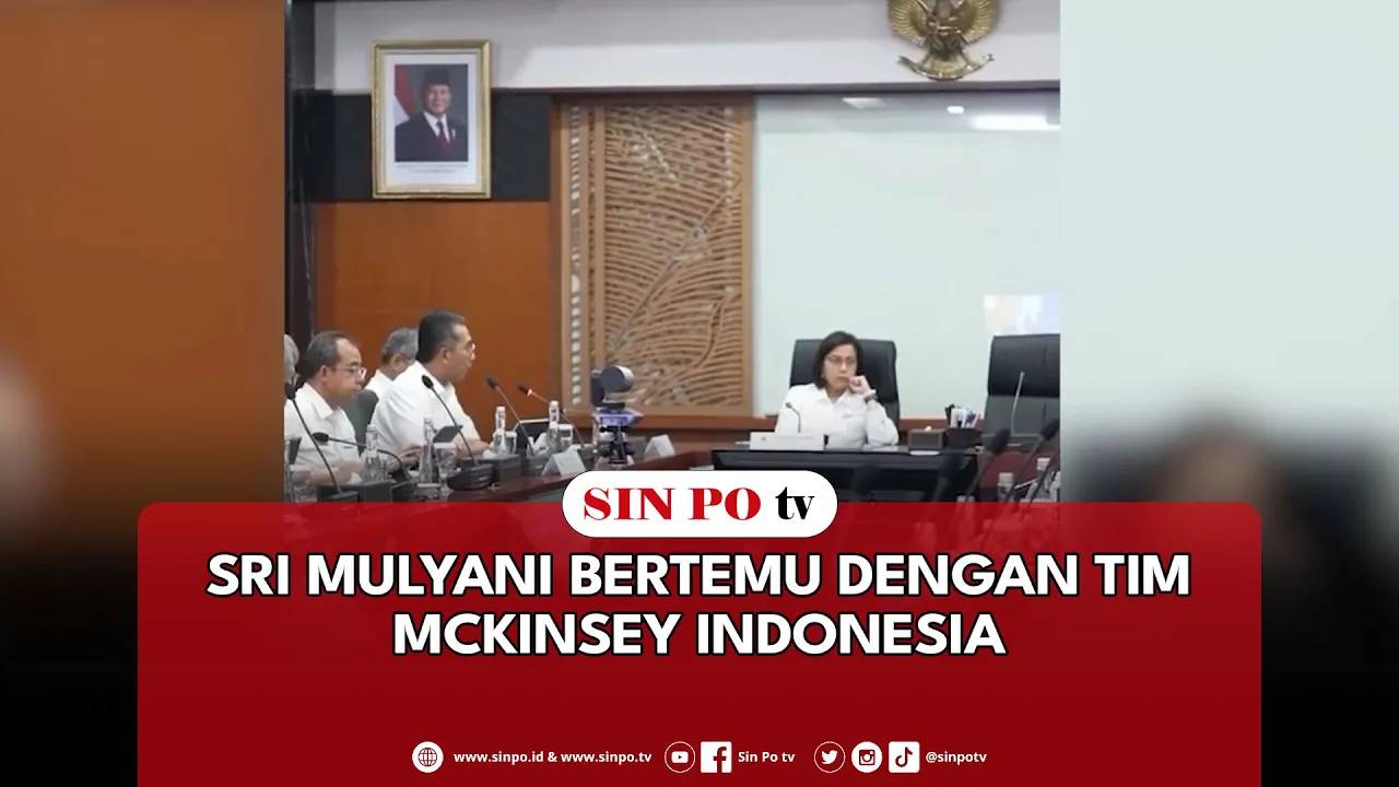 Sri Mulyani Bertemu Dengan Tim Mckinsey Indonesia