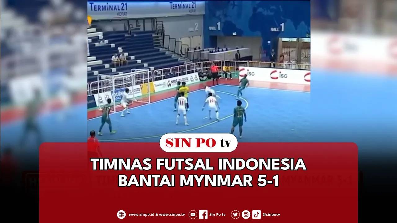 Timnas Futsal Indonesia Bantai Mynmar 5-1