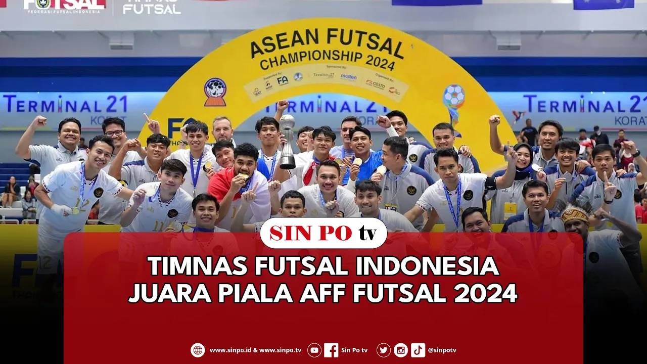 Timnas Futsal Indonesia Juara Piala AFF Futsal 2024