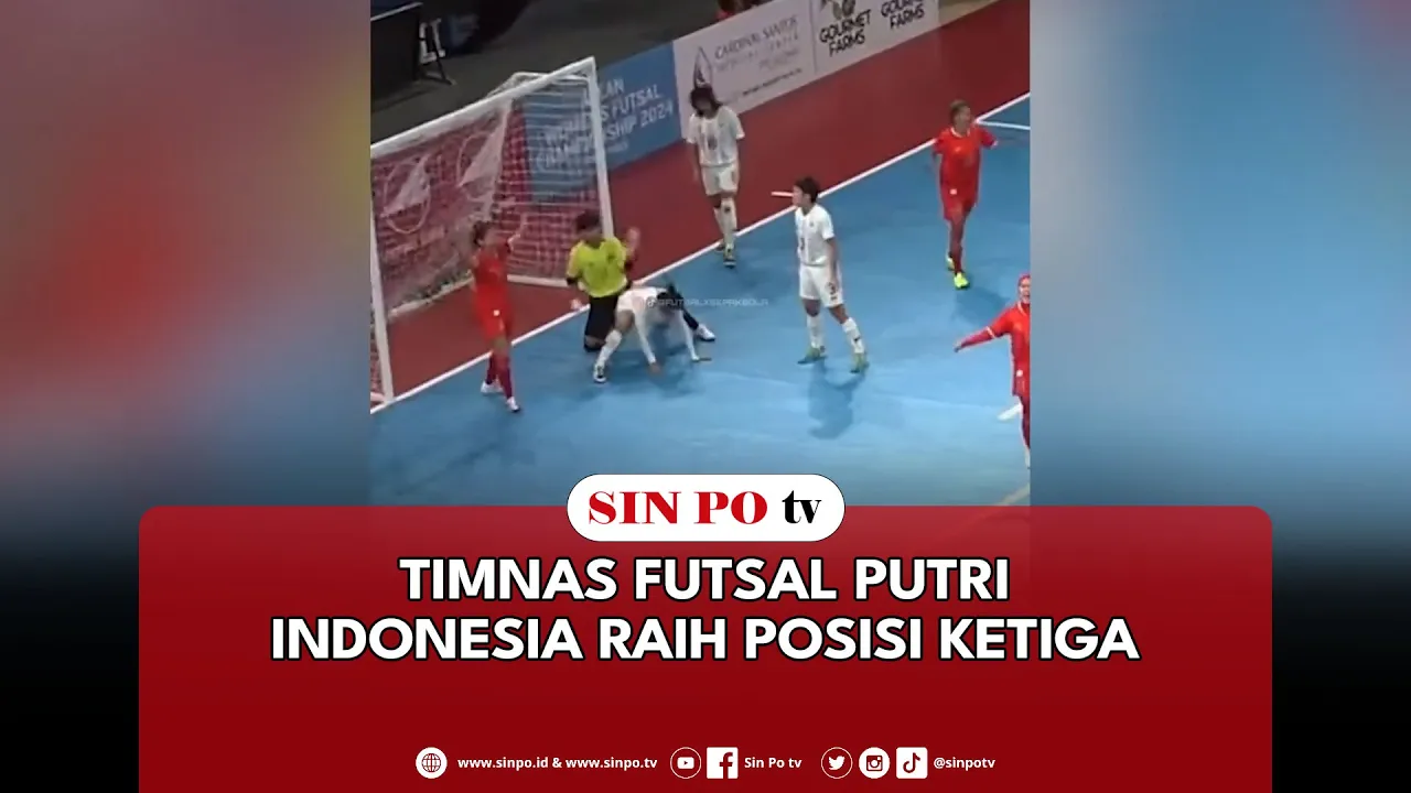 Timnas Futsal Putri Indonesia Raih Posisi Ketiga