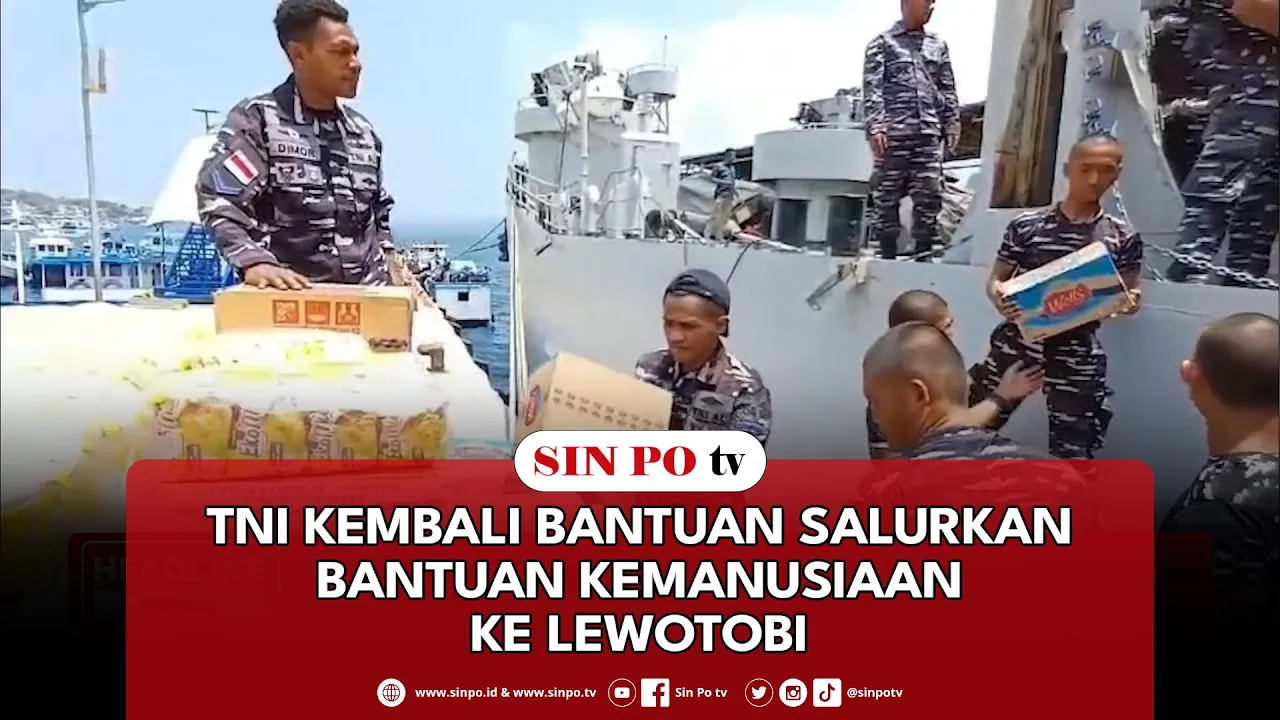 TNI Kembali Bantuan Salurkan Bantuan Kemanusiaan Ke Lewotobi