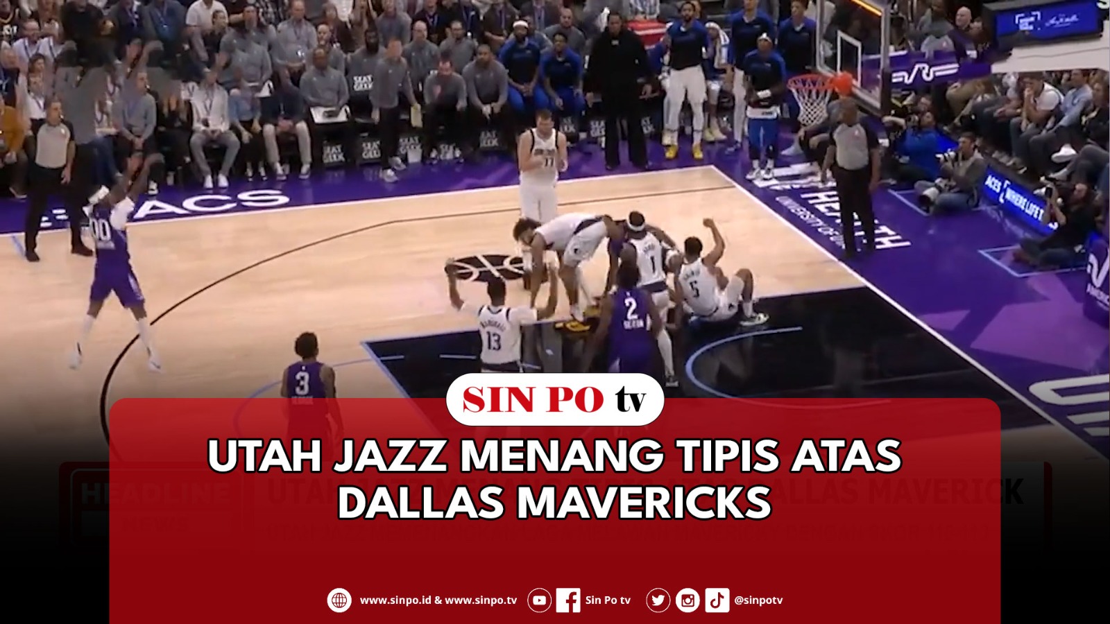 Utah Jazz Menang Tipis Atas Dallas Maverick