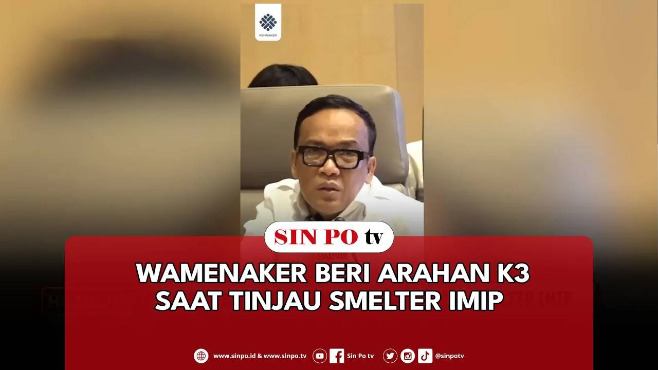 Wamenaker Beri Arahan K3 Saat Tinjau Smelter IMIP