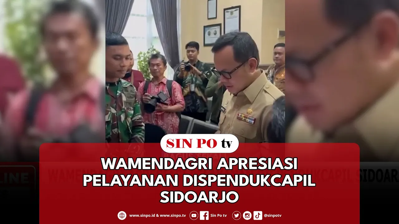 Wamendagri Apresiasi Pelayanan Dispendukcapil Sidoarjo