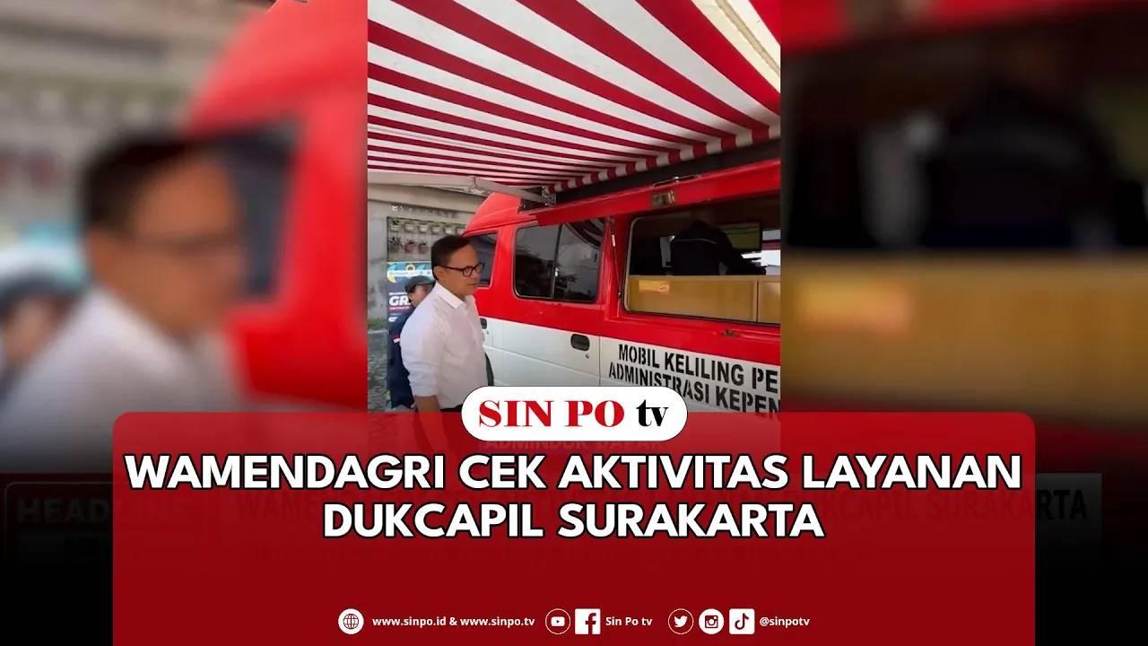 Wamendagri Cek Aktivitas Layanan Dukcapil Surakarta