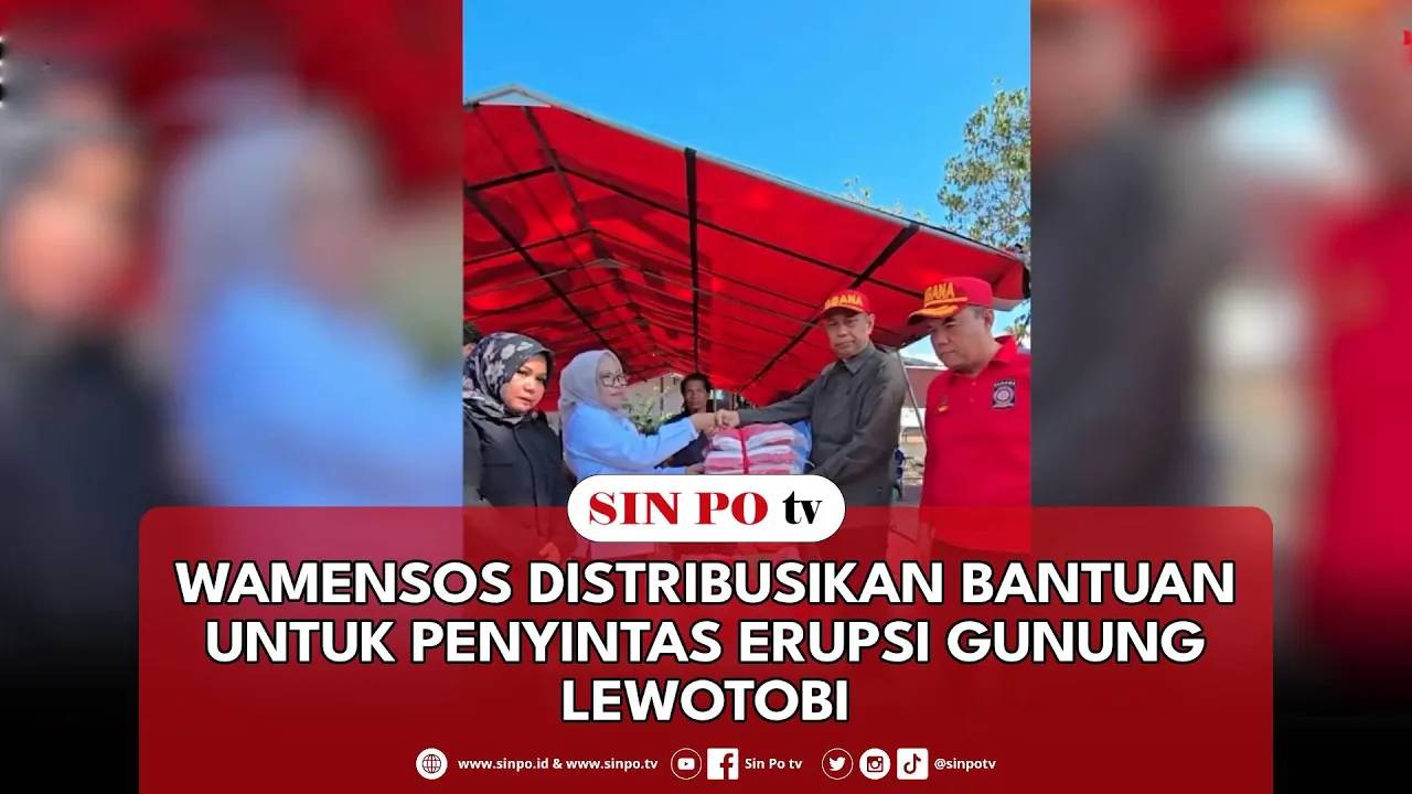 Wamensos Distribusikan Bantuan Untuk Penyintas Erupsi Gunung Lewotobi