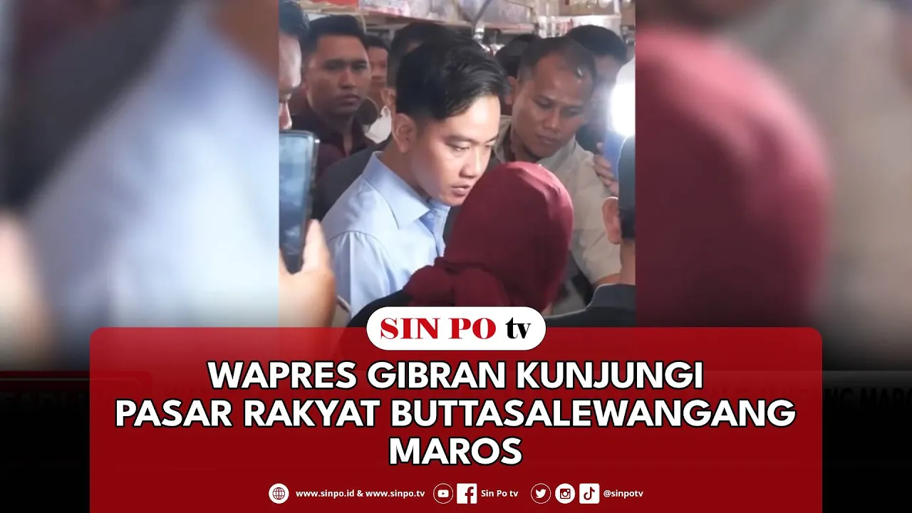 Wapres Gibran Kunjungi Pasar Rakyat Butta Salewangang Maros