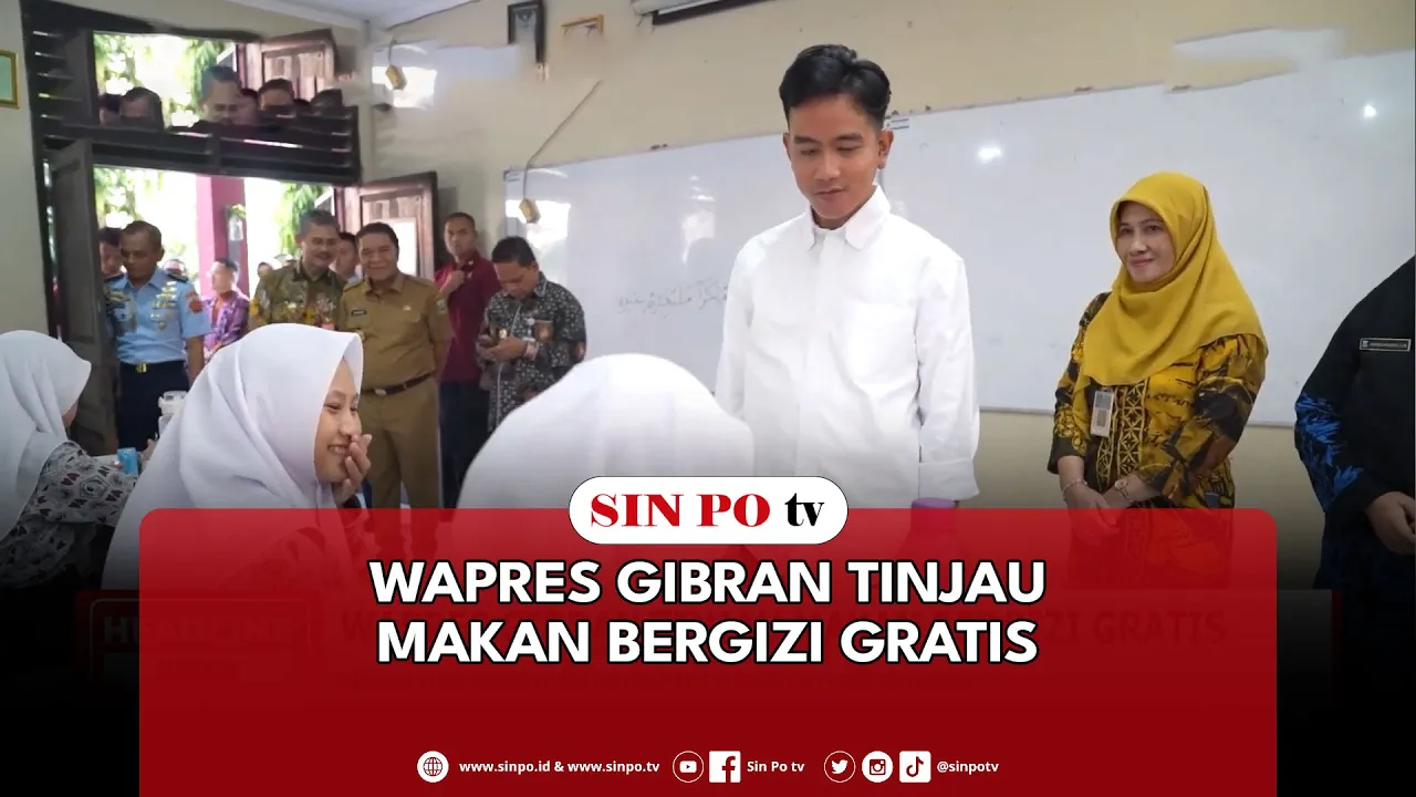 Wapres Gibran Tinjau Makan Bergizi Gratis