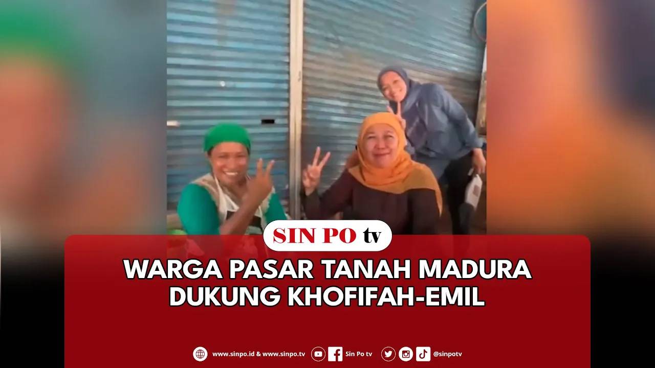 Warga Pasar Tanah Madura Dukung Khofifah-Emil