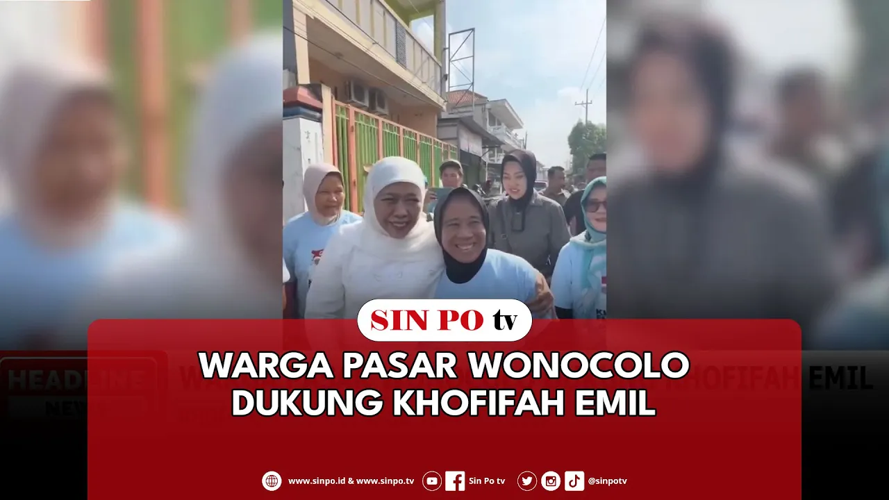 Warga Pasar Wonocolo Dukung Khofifah Emil