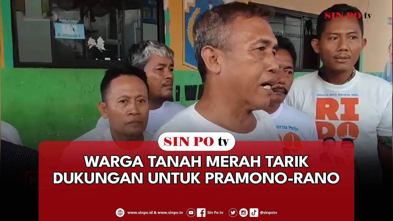 Warga Tanah Merah Tarik Dukungan Untuk Pramono-Rano