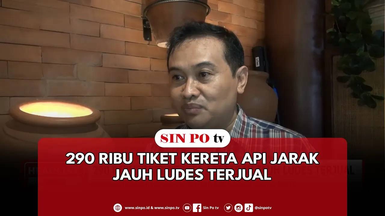 290 Ribu Tiket Kereta Api Jarak Jauh Ludes Terjual