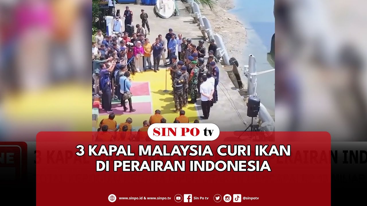 3 Kapal Malaysia Curi Ikan Di Perairan Indonesia