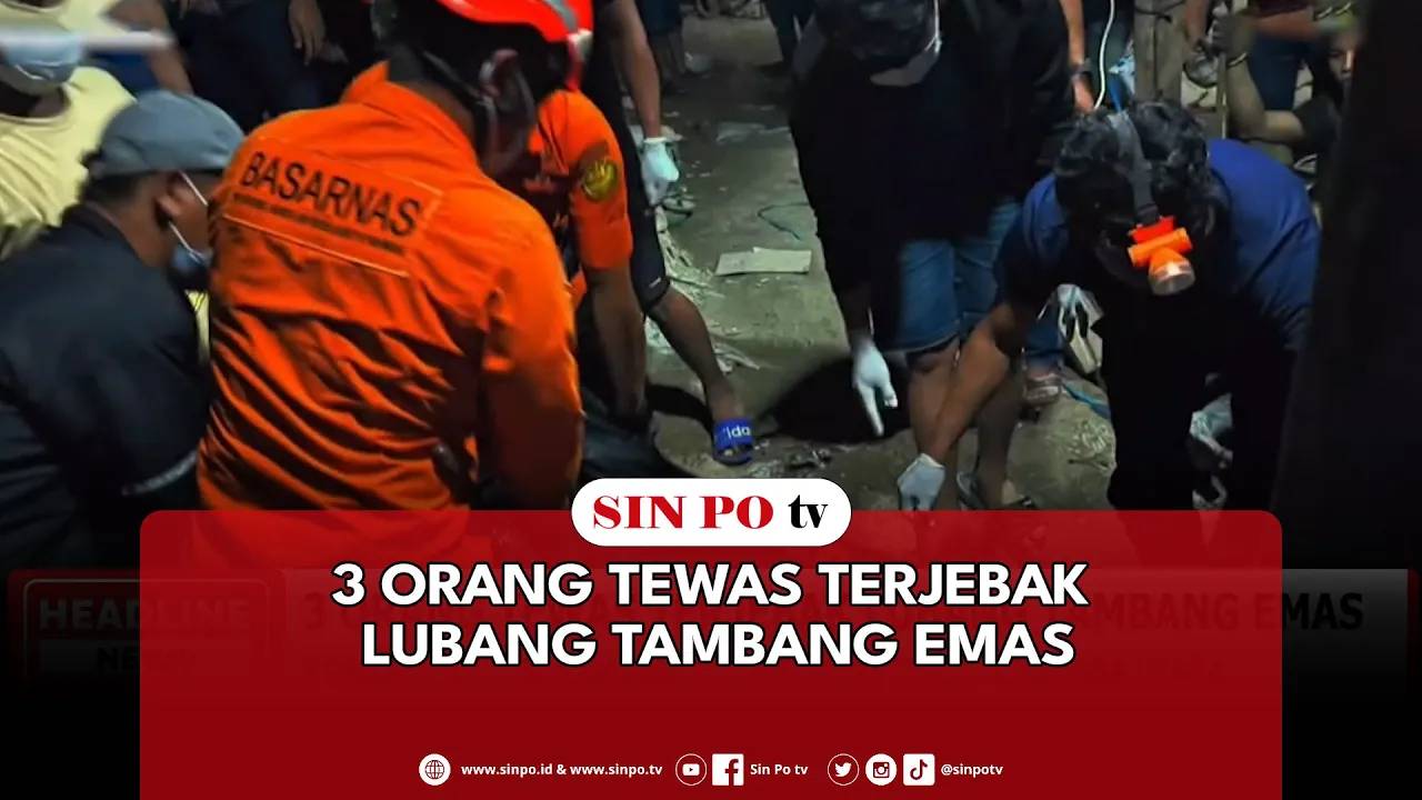 3 Orang Tewas Terjebak Lubang Tambang Emas