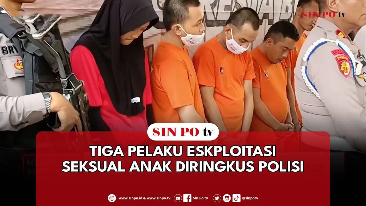 3 Pelaku Eksploitasi Seksual Anak Diringkus Polisi