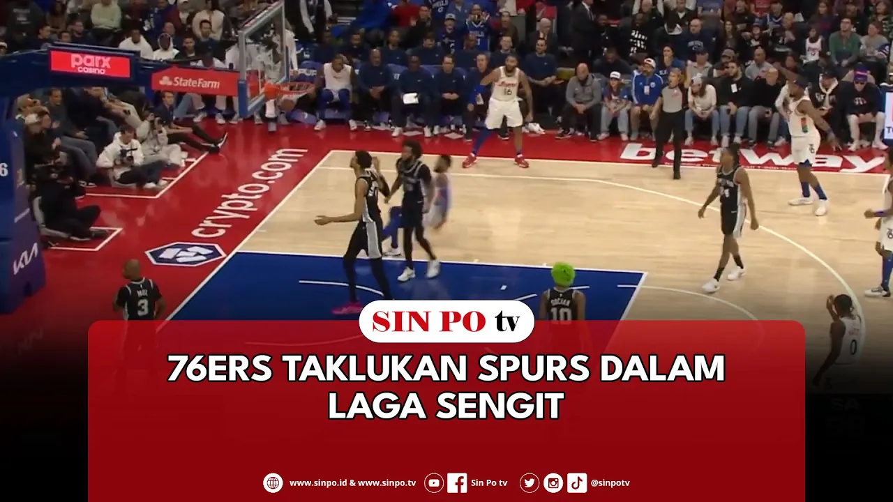 76ers Taklukan Spurs Dalam Laga Sengit