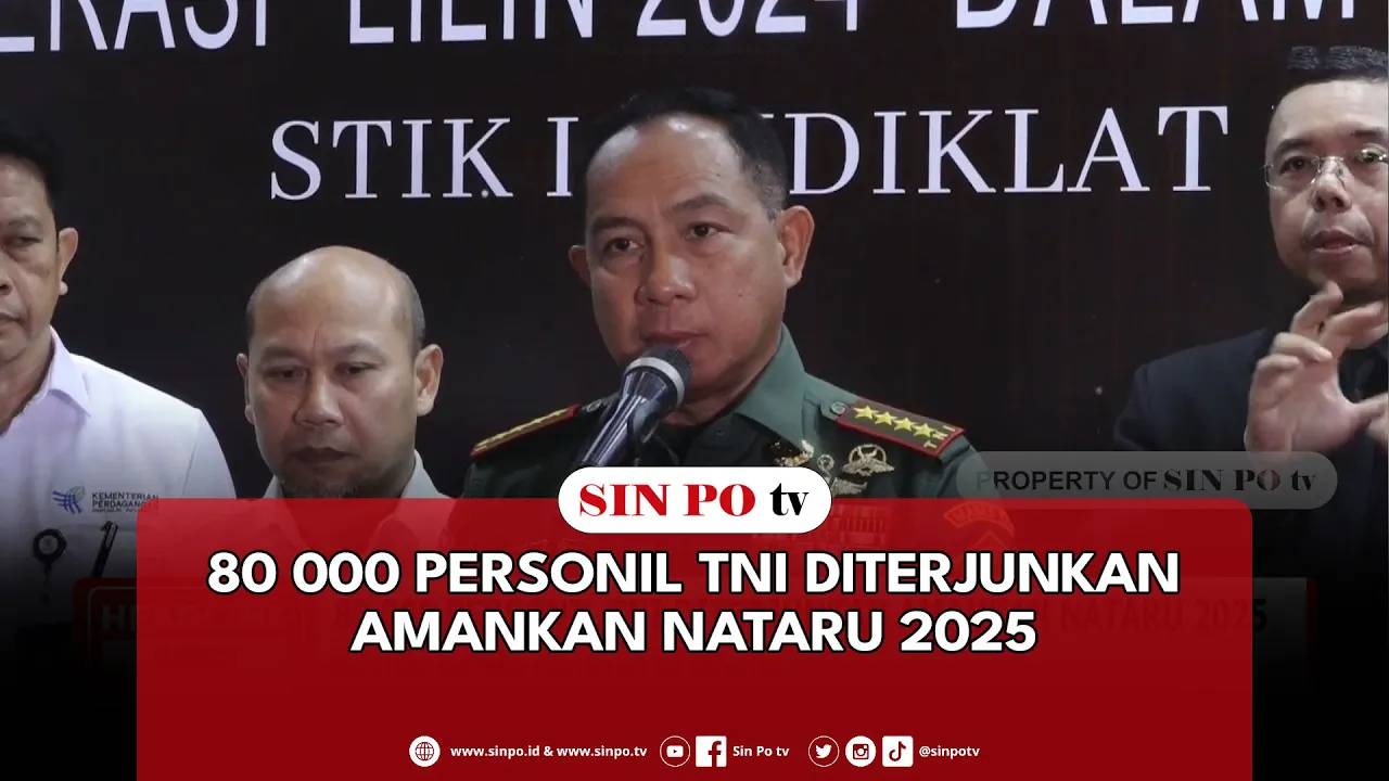 80.000 Personil TNI Diterjunkan Amankan Nataru 2025