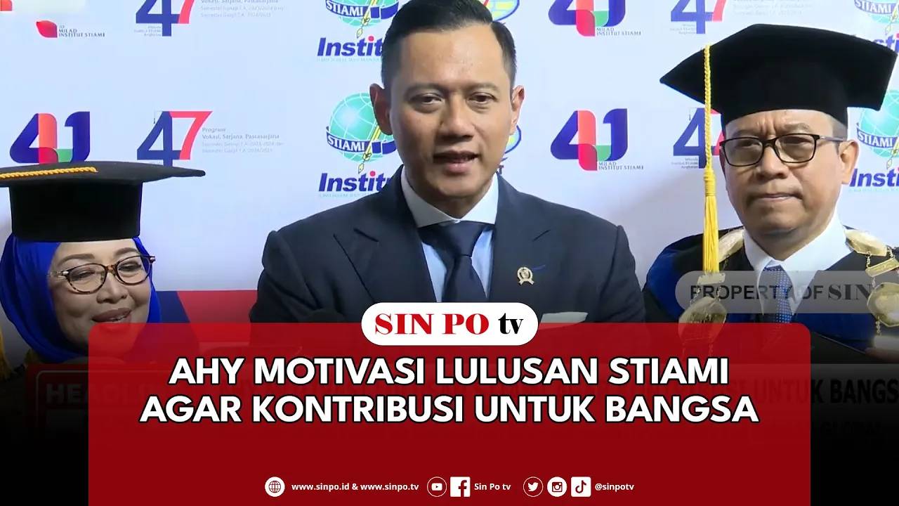 AHY Motivasi Lulusan STIAMI Agar Kontribusi Untuk Bangsa