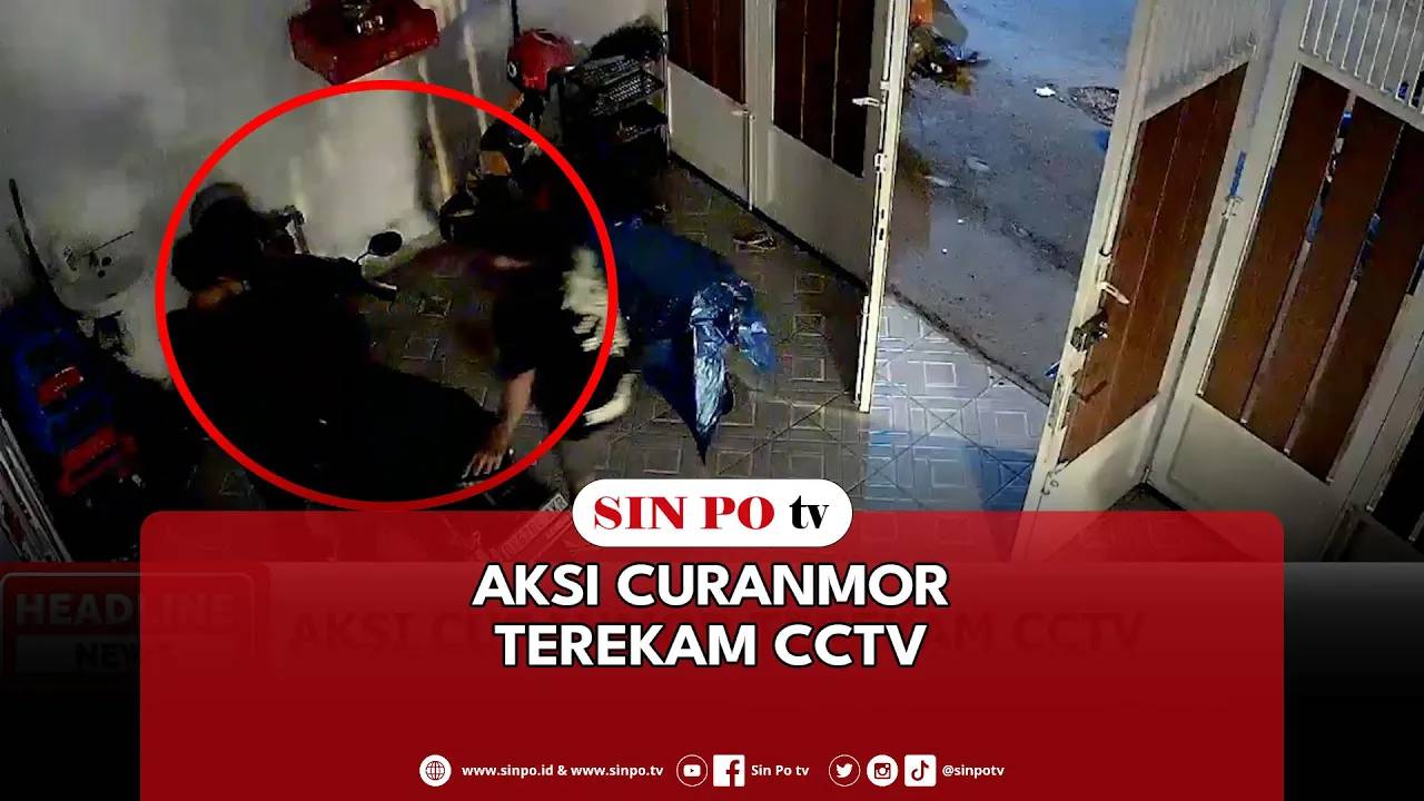 Aksi Curanmor Terekam CCTV