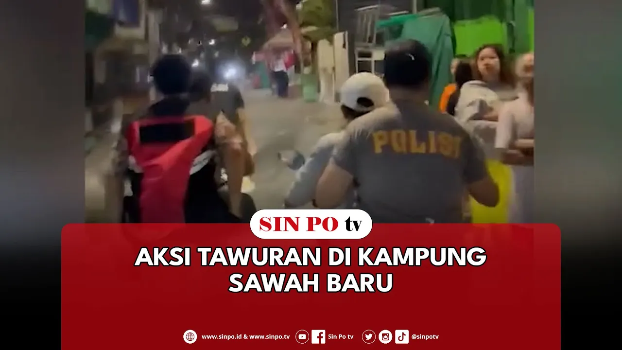 Aksi Tawuran Di Kampung Sawah Baru