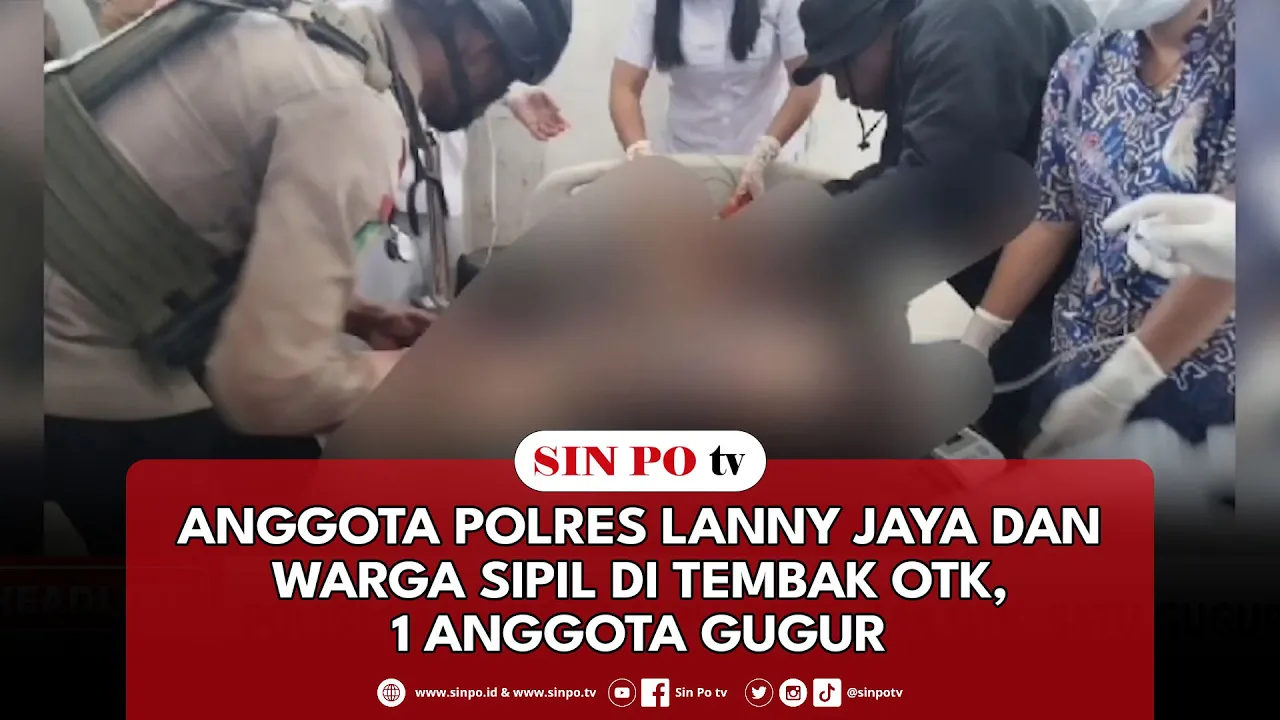 Anggota Polres Lanny Jaya Dan Warga Sipil Di Tembak OTK, 1 Anggota Gugur