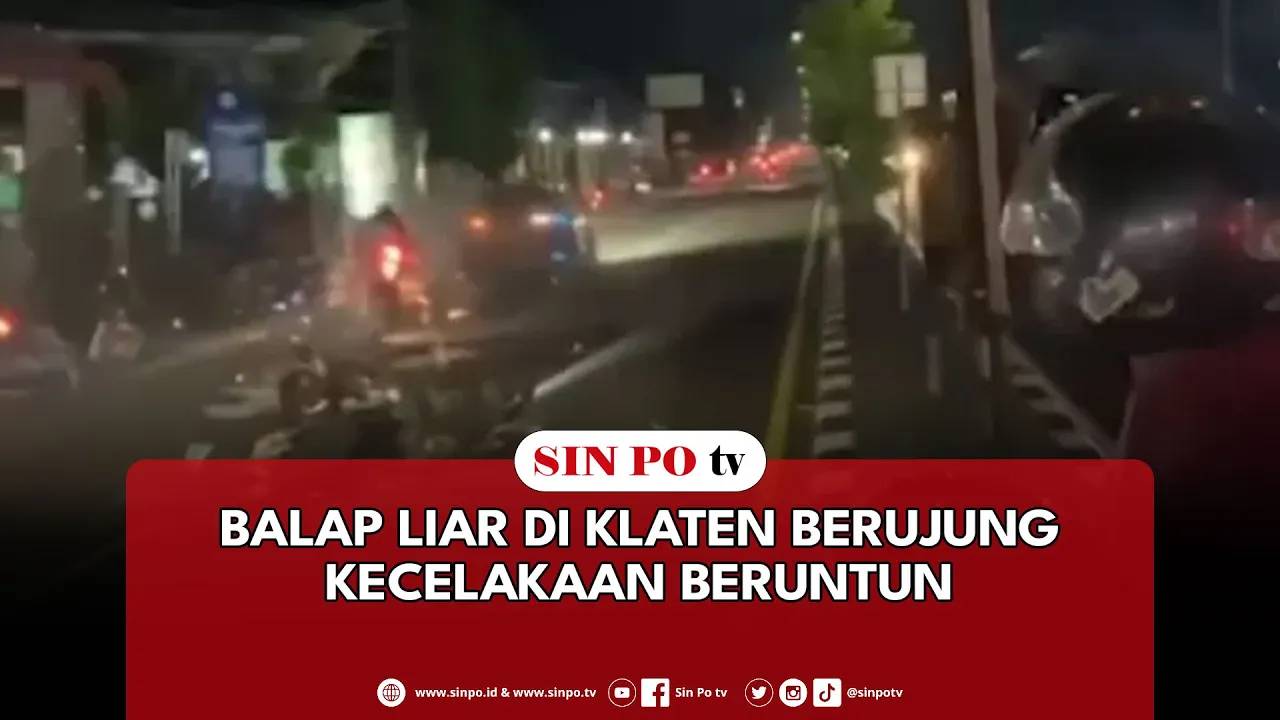 Balap Liar Di Klaten Berujung Kecelakaan Beruntun