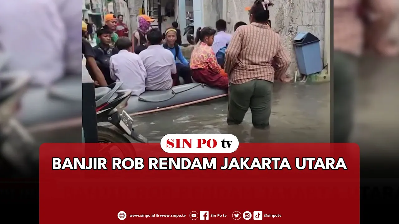 Banjir Rob Rendam Jakarta Utara