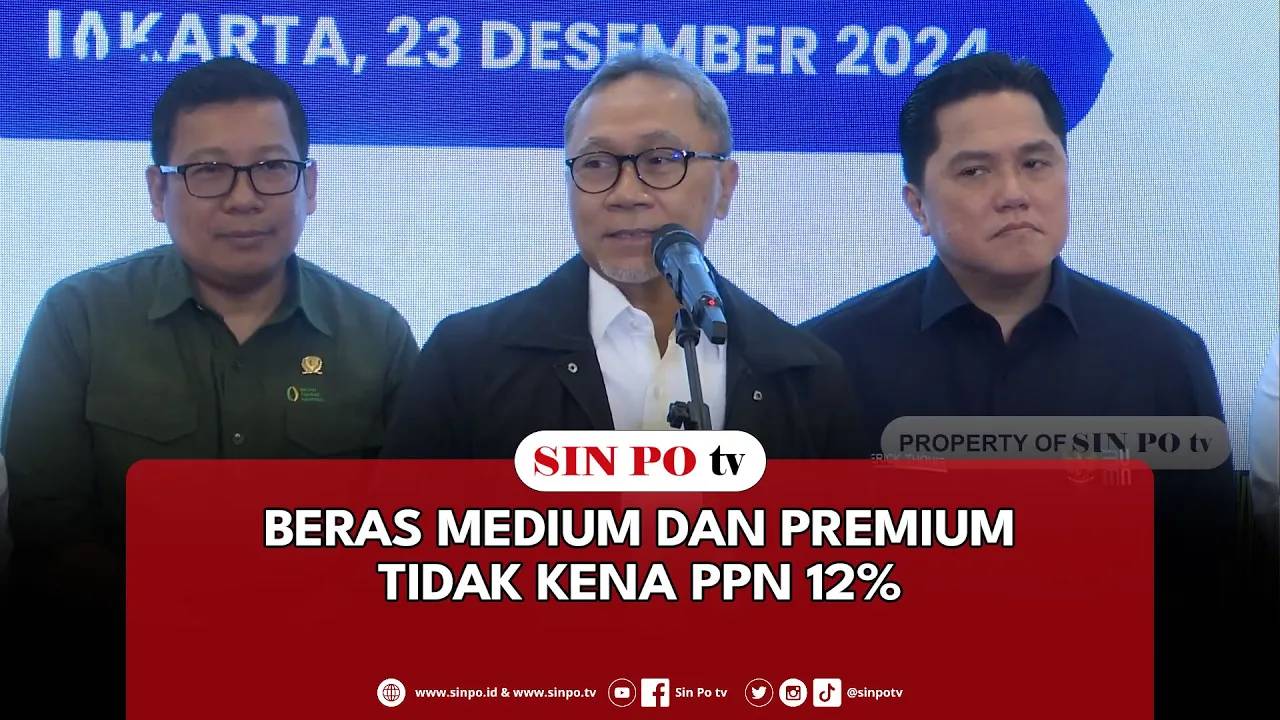 Beras Medium Dan Premium Tidak Kena PPN 12%