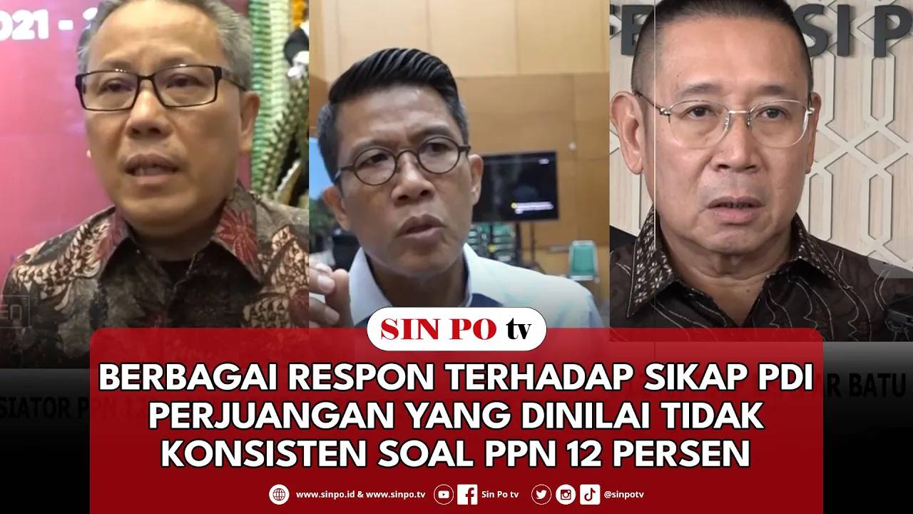 Berbagai Respon Terhadap Sikap PDI Perjuangan Yang Dinilai Tidak Konsisten Soal PPN 12 Persen