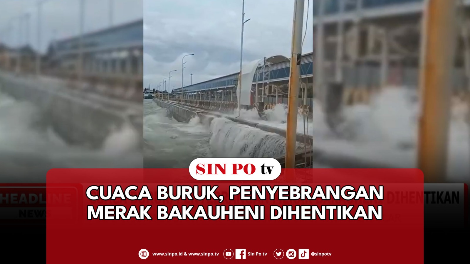 Cuaca Buruk, Penyebrangan Merak Bakauheni Dihentikan