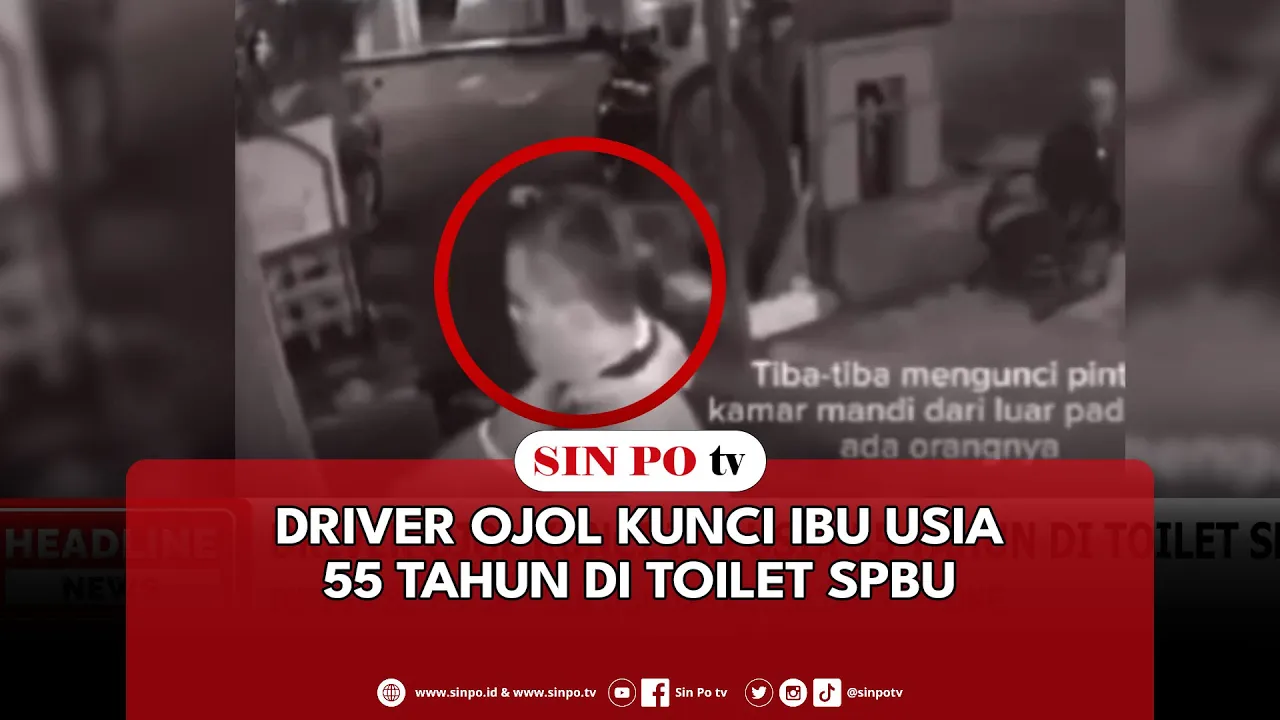 Driver Ojol Kunci Ibu Usia 55 Tahun Di Toilet SPBU