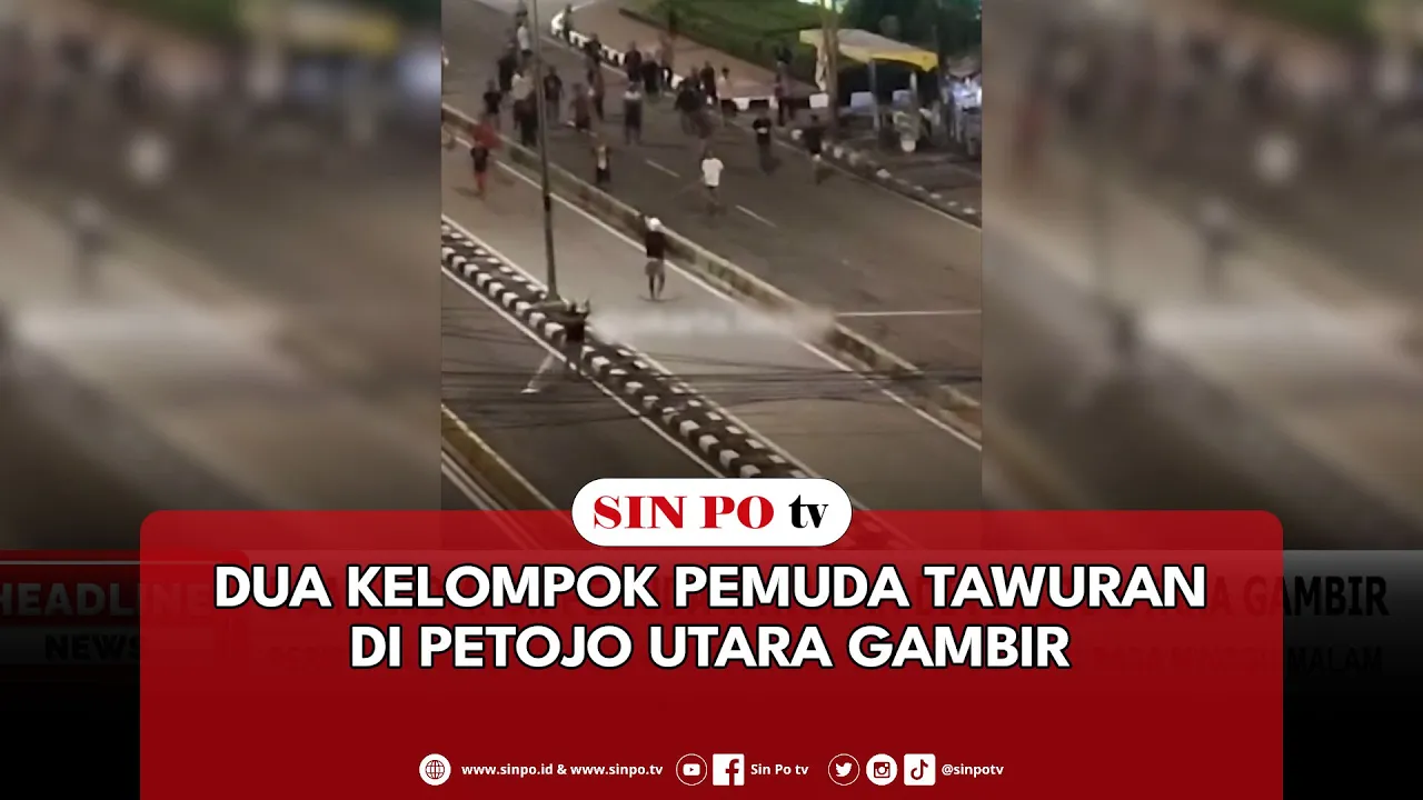 Dua Kelompok Pemuda Tawuran Di Petojo Utara Gambir