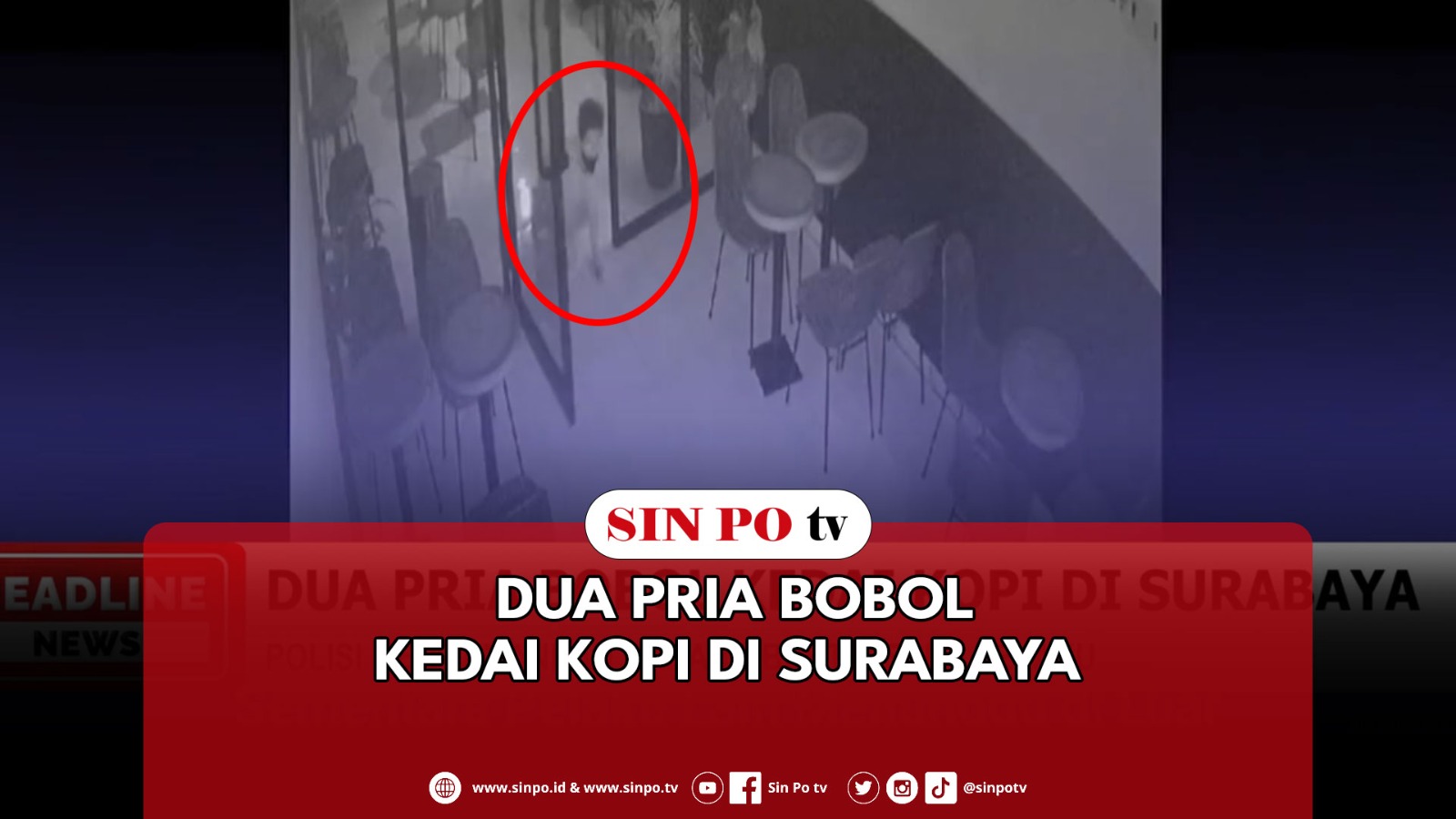 Dua Pria Bobol Kedai Kopi Di Surabaya