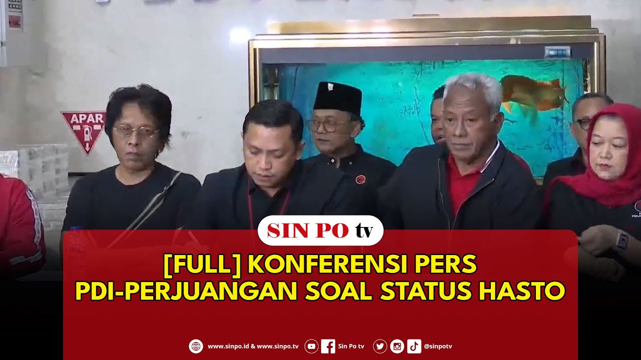 [FULL] Konferensi Pers PDI-Perjuangan Soal Status Hasto