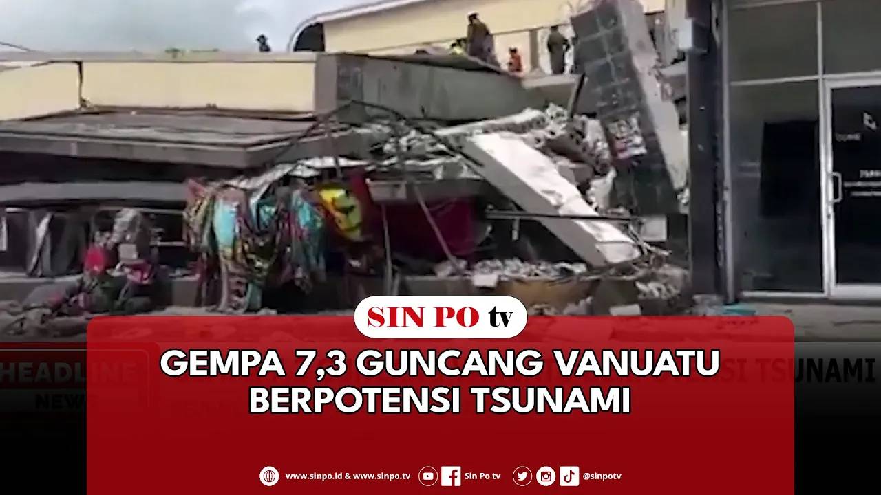 Gempa 7,3 Guncang Vanuatu Berpotensi Tsunami