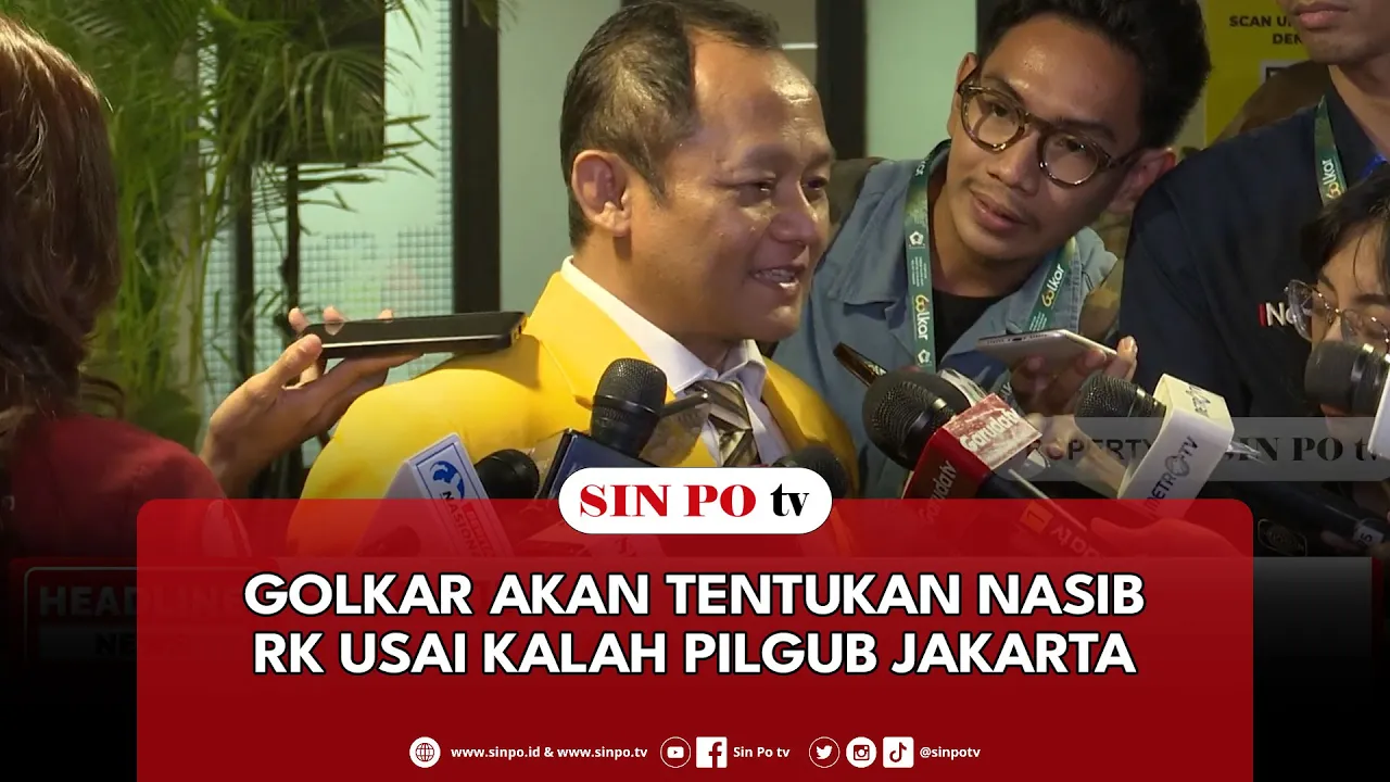 Golkar Akan Tentukan Nasib RK Usai Kalah Pilgub Jakarta